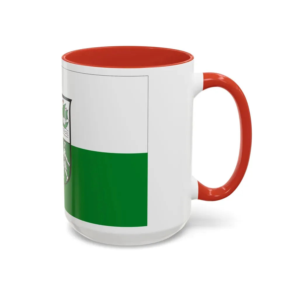 Flag of Wesermarsch Germany - Accent Coffee Mug - Go Mug Yourself
