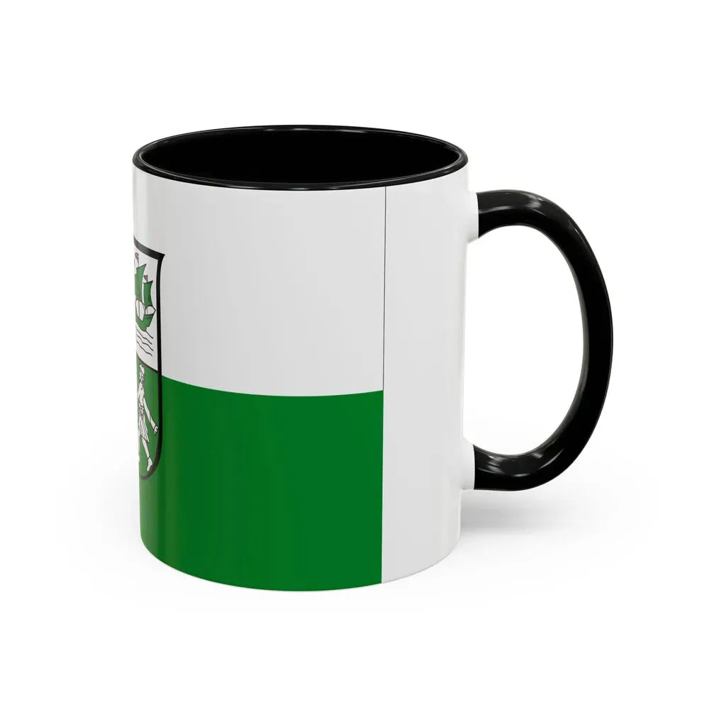 Flag of Wesermarsch Germany - Accent Coffee Mug - Go Mug Yourself