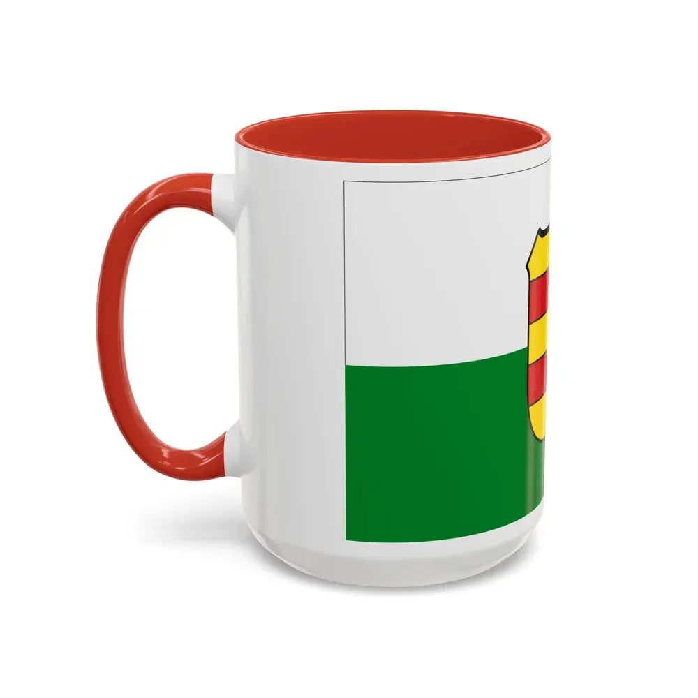 Flag of Wesermarsch Germany - Accent Coffee Mug - Go Mug Yourself