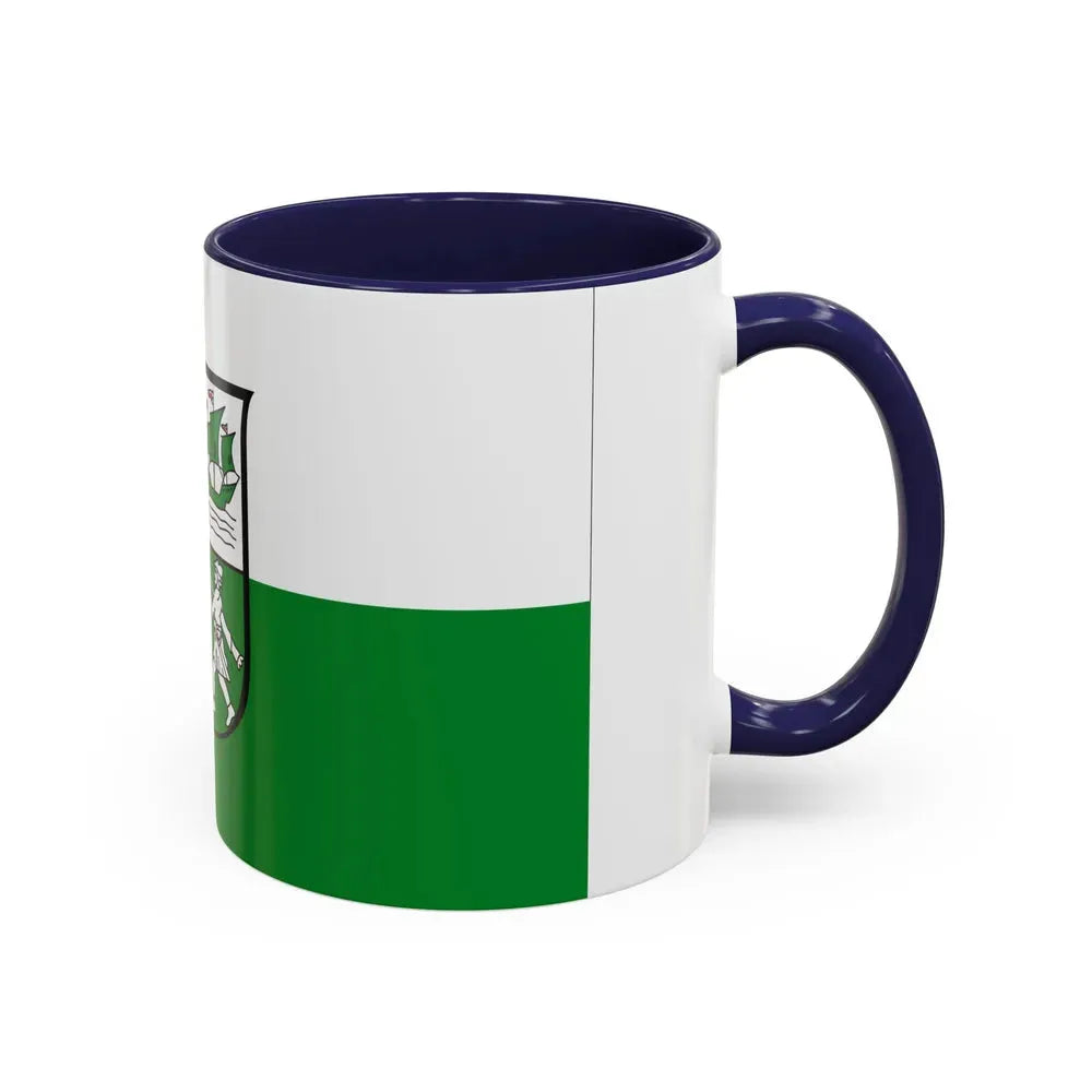 Flag of Wesermarsch Germany - Accent Coffee Mug - Go Mug Yourself