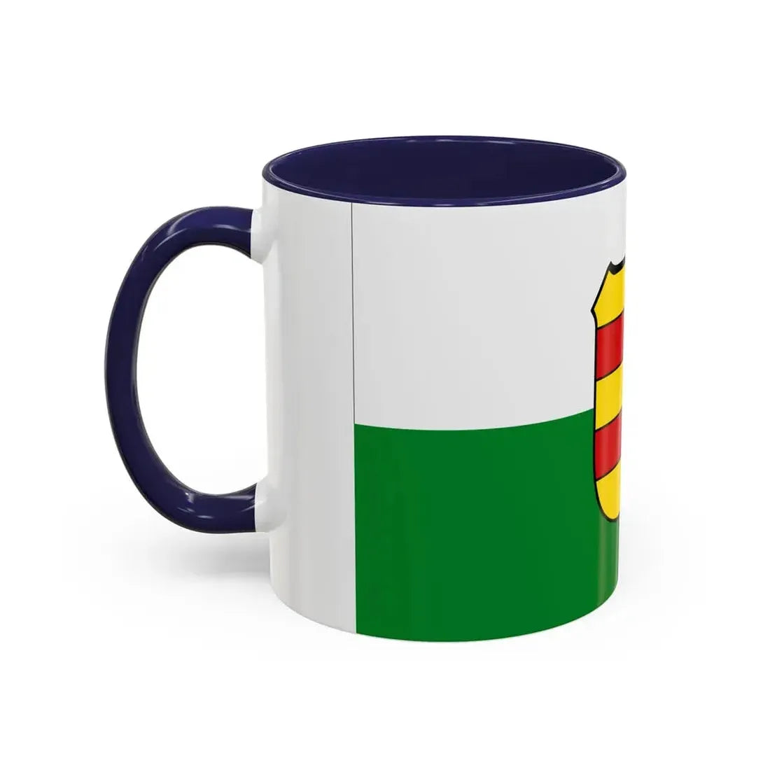 Flag of Wesermarsch Germany - Accent Coffee Mug - Go Mug Yourself