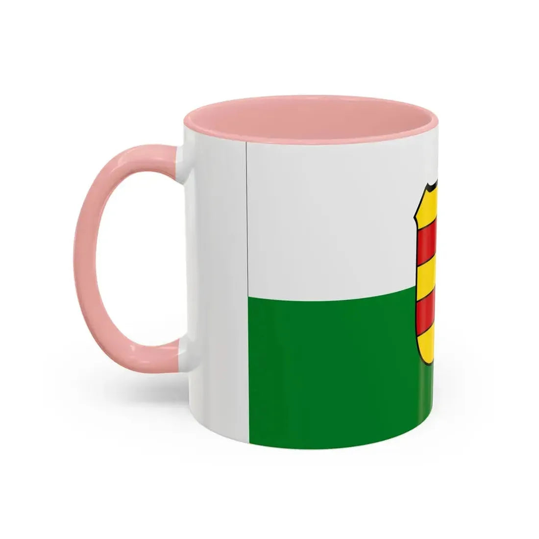Flag of Wesermarsch Germany - Accent Coffee Mug - Go Mug Yourself