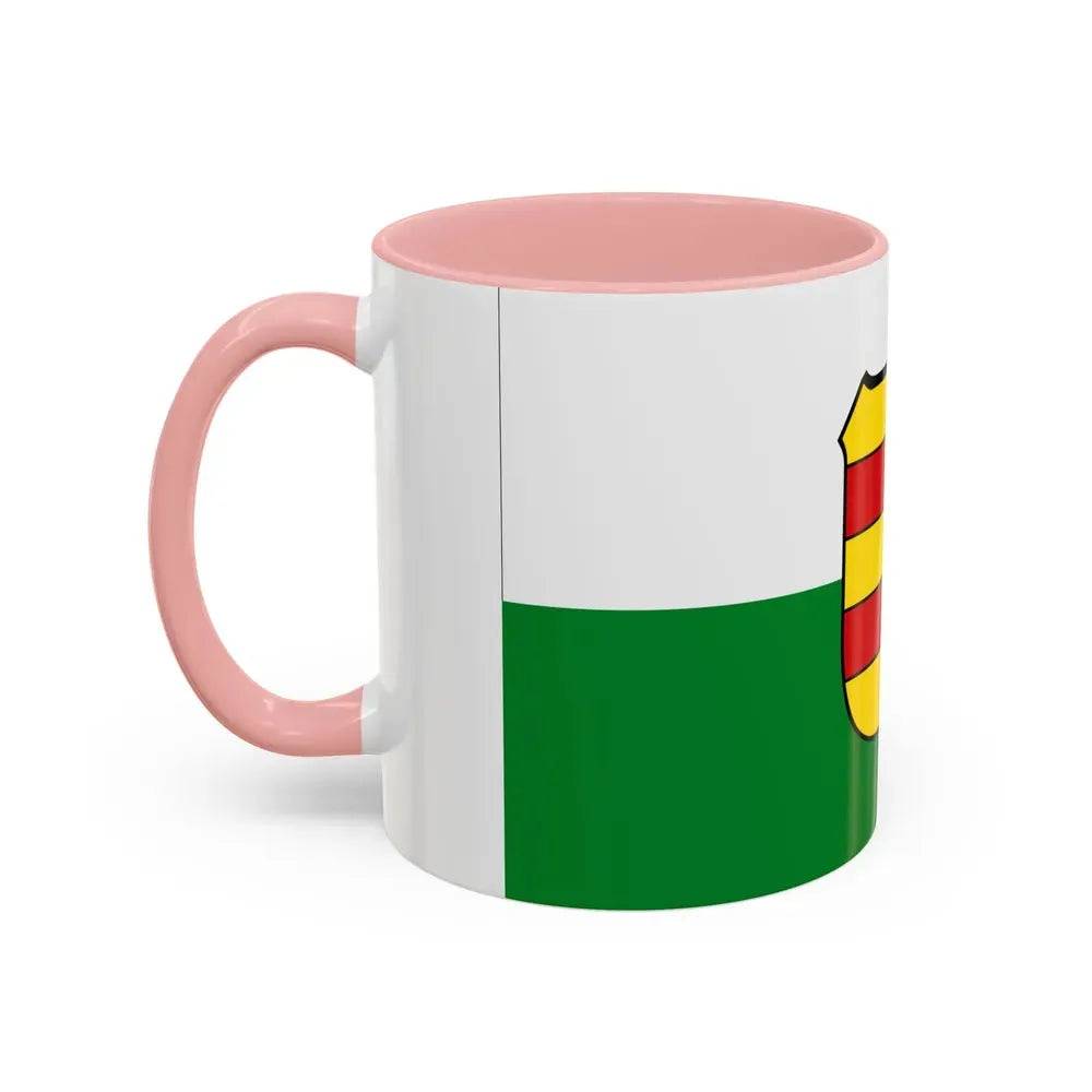 Flag of Wesermarsch Germany - Accent Coffee Mug - Go Mug Yourself
