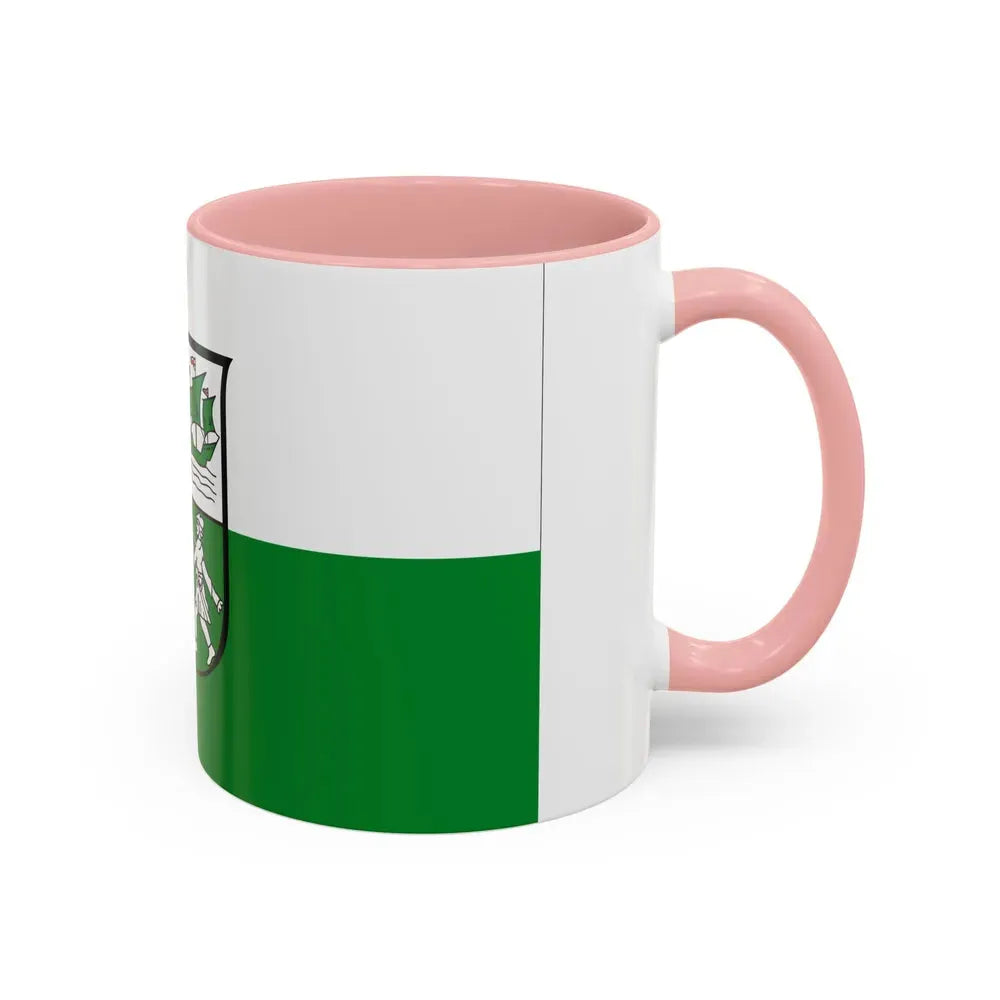 Flag of Wesermarsch Germany - Accent Coffee Mug - Go Mug Yourself