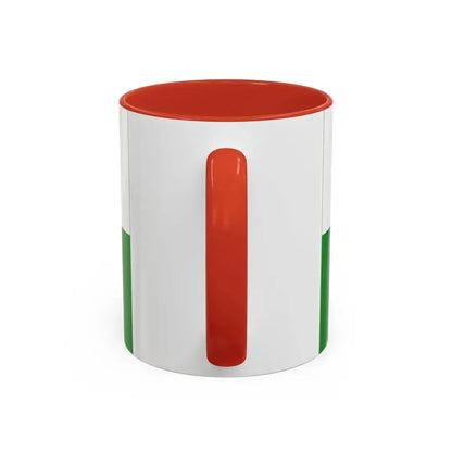 Flag of Wesermarsch Germany - Accent Coffee Mug - Go Mug Yourself