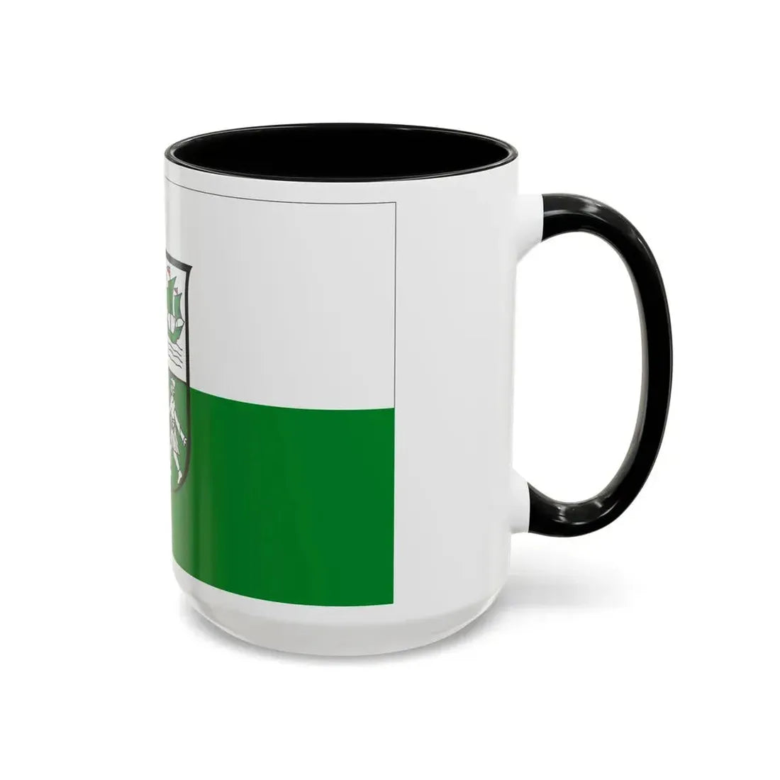 Flag of Wesermarsch Germany - Accent Coffee Mug - Go Mug Yourself