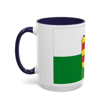 Flag of Wesermarsch Germany - Accent Coffee Mug - Go Mug Yourself