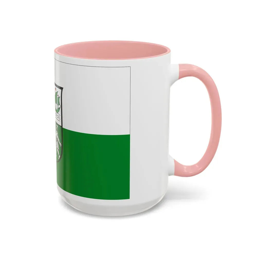 Flag of Wesermarsch Germany - Accent Coffee Mug - Go Mug Yourself
