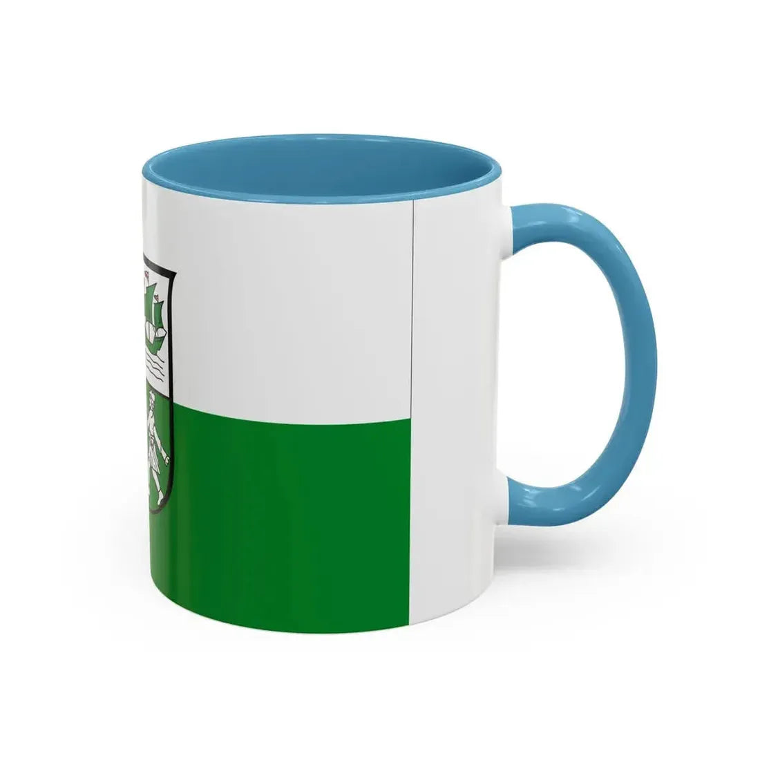 Flag of Wesermarsch Germany - Accent Coffee Mug - Go Mug Yourself