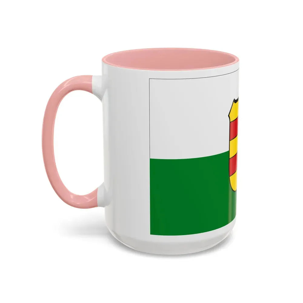 Flag of Wesermarsch Germany - Accent Coffee Mug - Go Mug Yourself