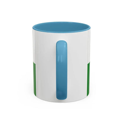 Flag of Wesermarsch Germany - Accent Coffee Mug - Go Mug Yourself