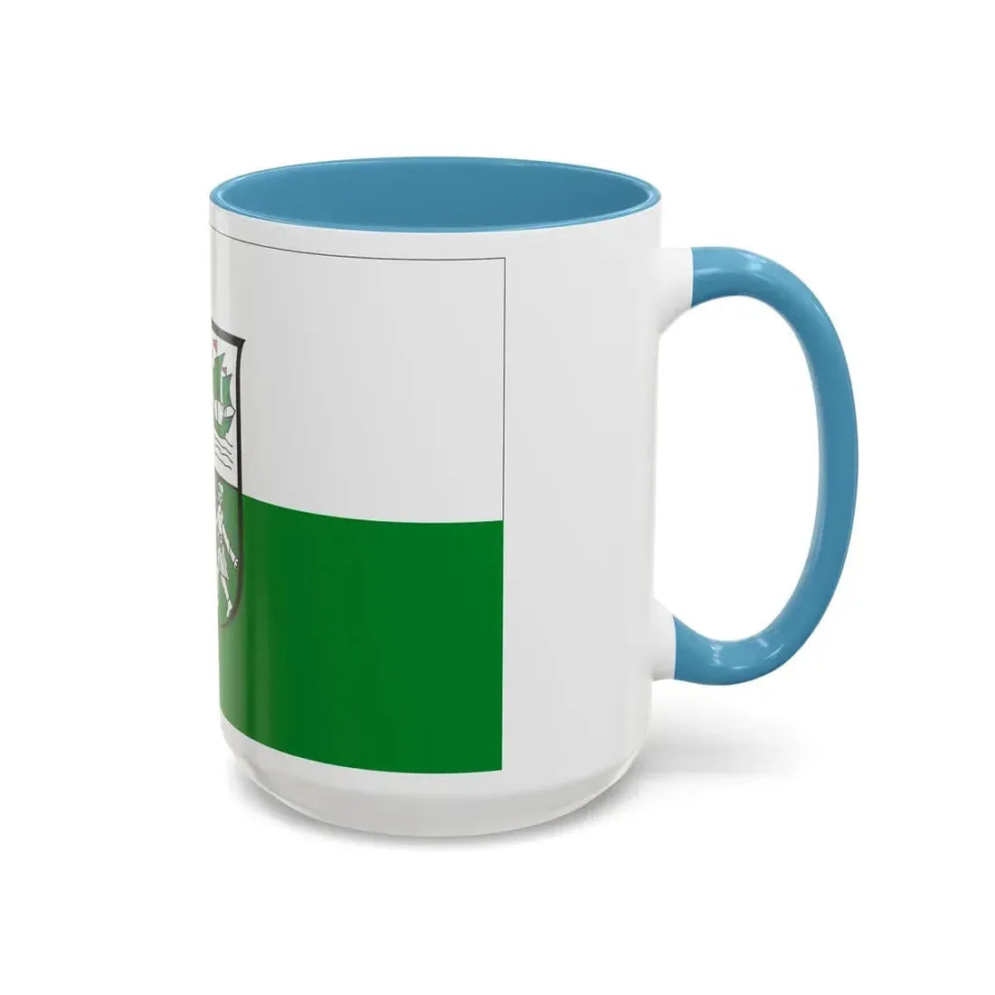 Flag of Wesermarsch Germany - Accent Coffee Mug - Go Mug Yourself