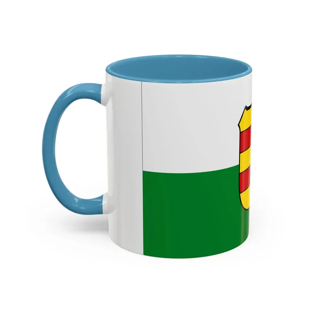 Flag of Wesermarsch Germany - Accent Coffee Mug - Go Mug Yourself
