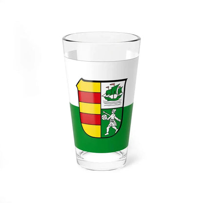 Flag of Wesermarsch Germany - Pint Glass 16oz 16oz - Go Mug Yourself