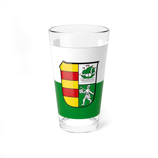 Flag of Wesermarsch Germany - Pint Glass 16oz 16oz - Go Mug Yourself