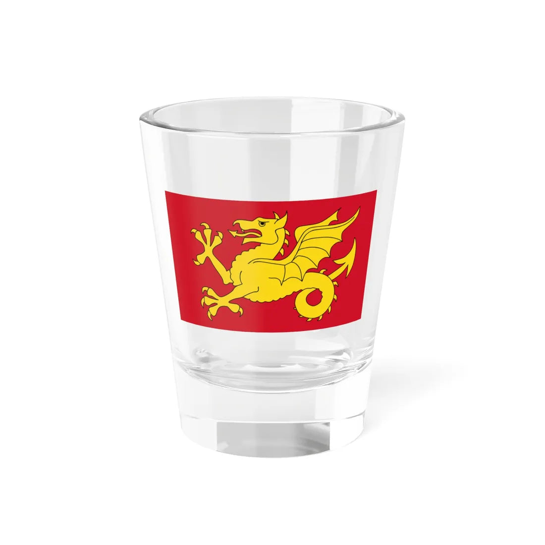 Flag of Wessex (England) Shot Glass 1.5oz 1.5oz - Go Mug Yourself