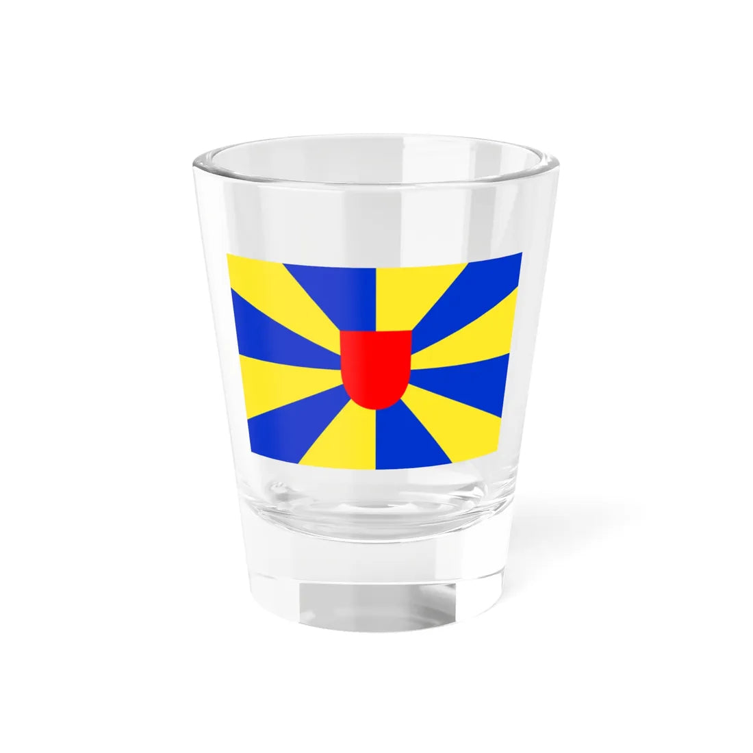Flag of West Flanders (Belgium) Shot Glass 1.5oz 1.5oz - Go Mug Yourself