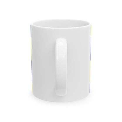 Flag of West Flanders (Belgium) White Coffee Mug-Go Mug Yourself