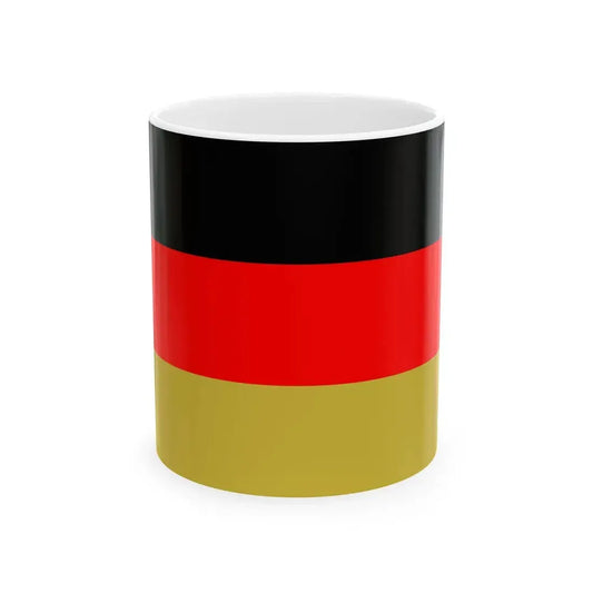Flag of West Germany Flag of Germany 1990-1996 (Germany) White Coffee Mug 11oz - Go Mug Yourself
