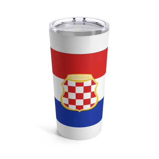 Flag of West Herzegovina Canton Bosnia and Herzegovina - Tumbler 20oz 20oz - Go Mug Yourself