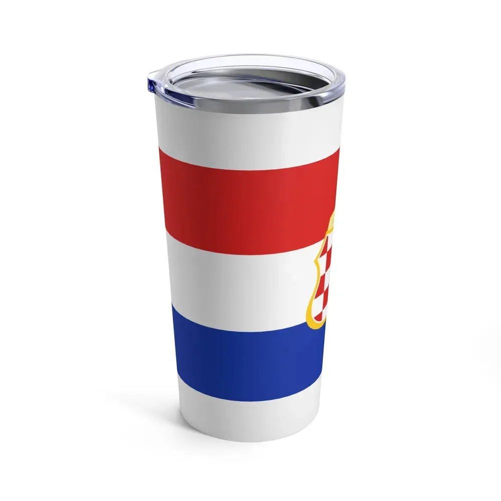 Flag of West Herzegovina Canton Bosnia and Herzegovina - Tumbler 20oz - Go Mug Yourself