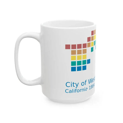 Flag of West Hollywood California (United States) White Coffee Mug - Go Mug Yourself