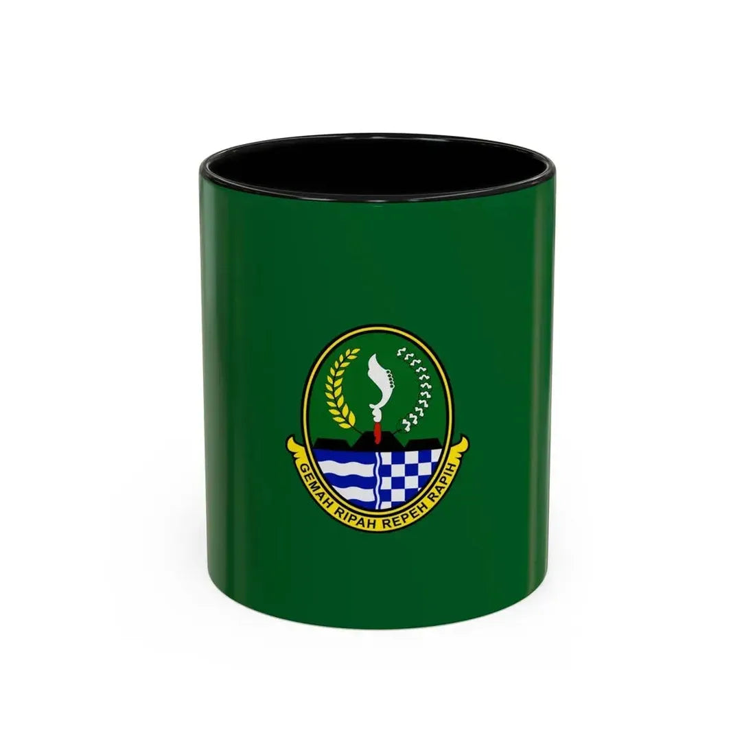 Flag of West Java Indonesia - Accent Coffee Mug 11oz Black - Go Mug Yourself