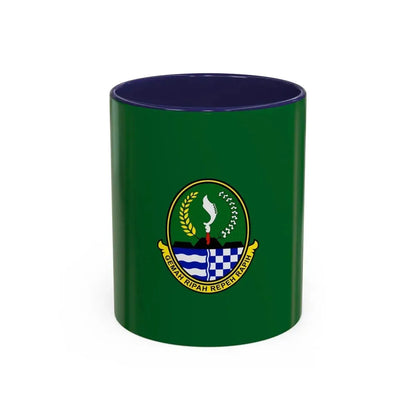 Flag of West Java Indonesia - Accent Coffee Mug 11oz Navy - Go Mug Yourself
