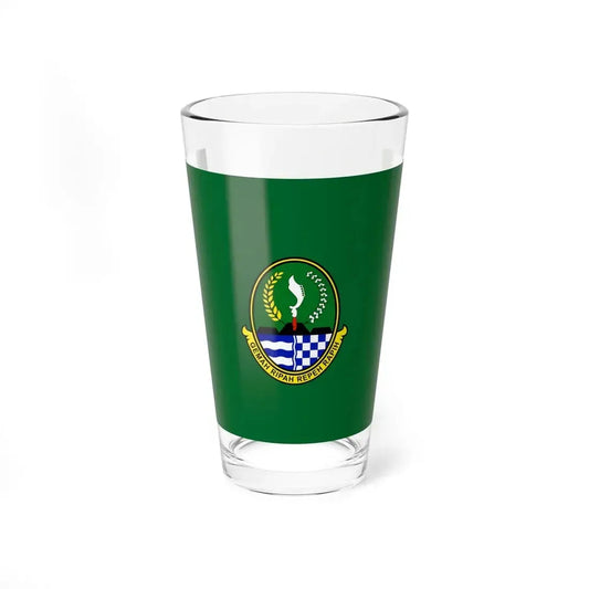 Flag of West Java Indonesia - Pint Glass 16oz 16oz - Go Mug Yourself