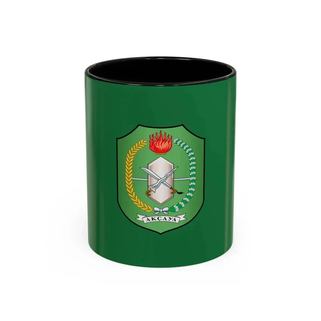Flag of West Kalimantan Indonesia - Accent Coffee Mug 11oz Black - Go Mug Yourself
