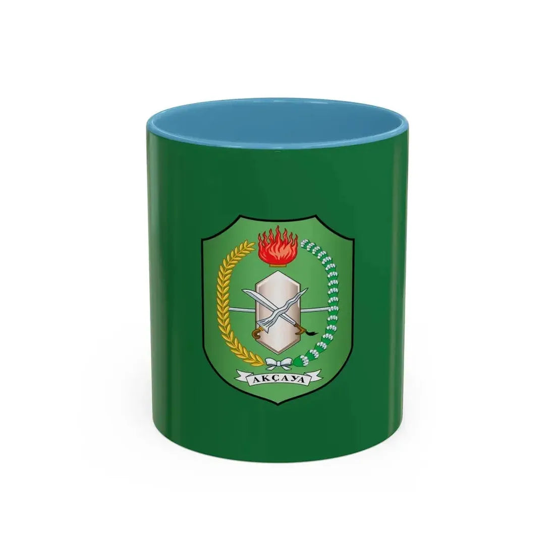 Flag of West Kalimantan Indonesia - Accent Coffee Mug 11oz Light Blue - Go Mug Yourself