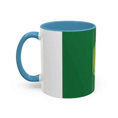 Flag of West Kalimantan Indonesia - Accent Coffee Mug - Go Mug Yourself