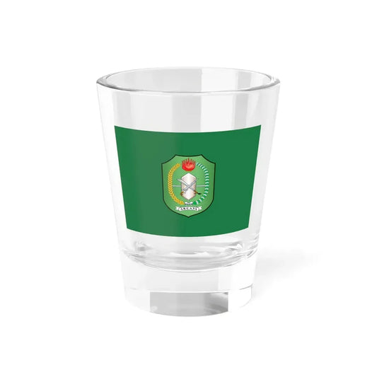 Flag of West Kalimantan Indonesia - Shot Glass 1.5oz 1.5oz - Go Mug Yourself