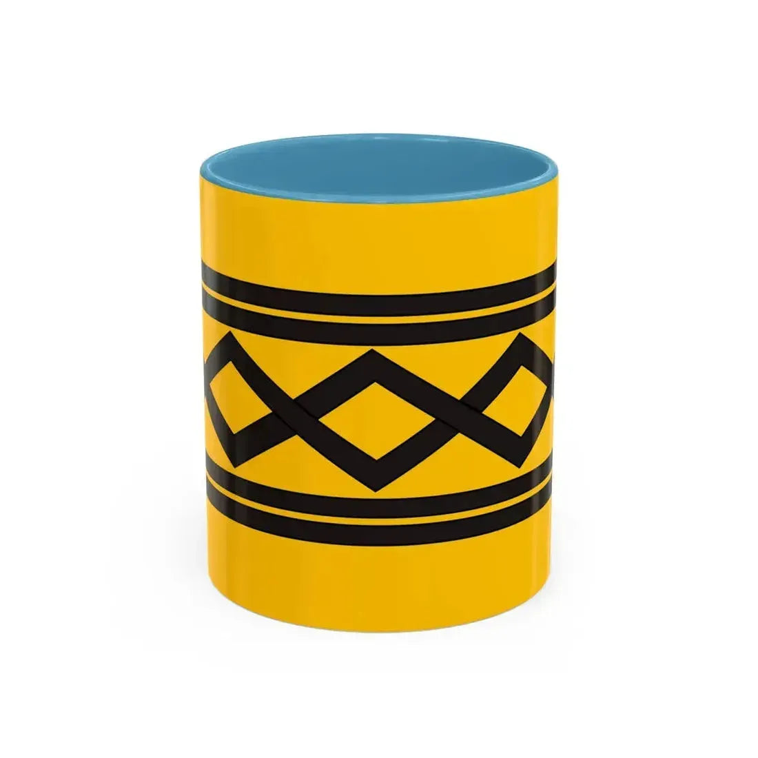 Flag of West Midlands County UK - Accent Coffee Mug 11oz Light Blue - Go Mug Yourself