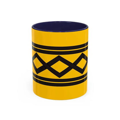 Flag of West Midlands County UK - Accent Coffee Mug 11oz Navy - Go Mug Yourself