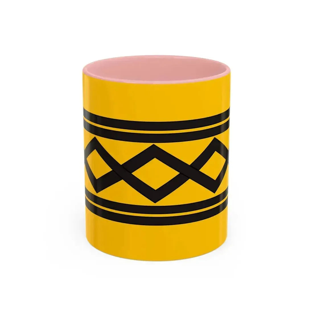 Flag of West Midlands County UK - Accent Coffee Mug 11oz Pink - Go Mug Yourself