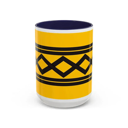 Flag of West Midlands County UK - Accent Coffee Mug 15oz Navy - Go Mug Yourself