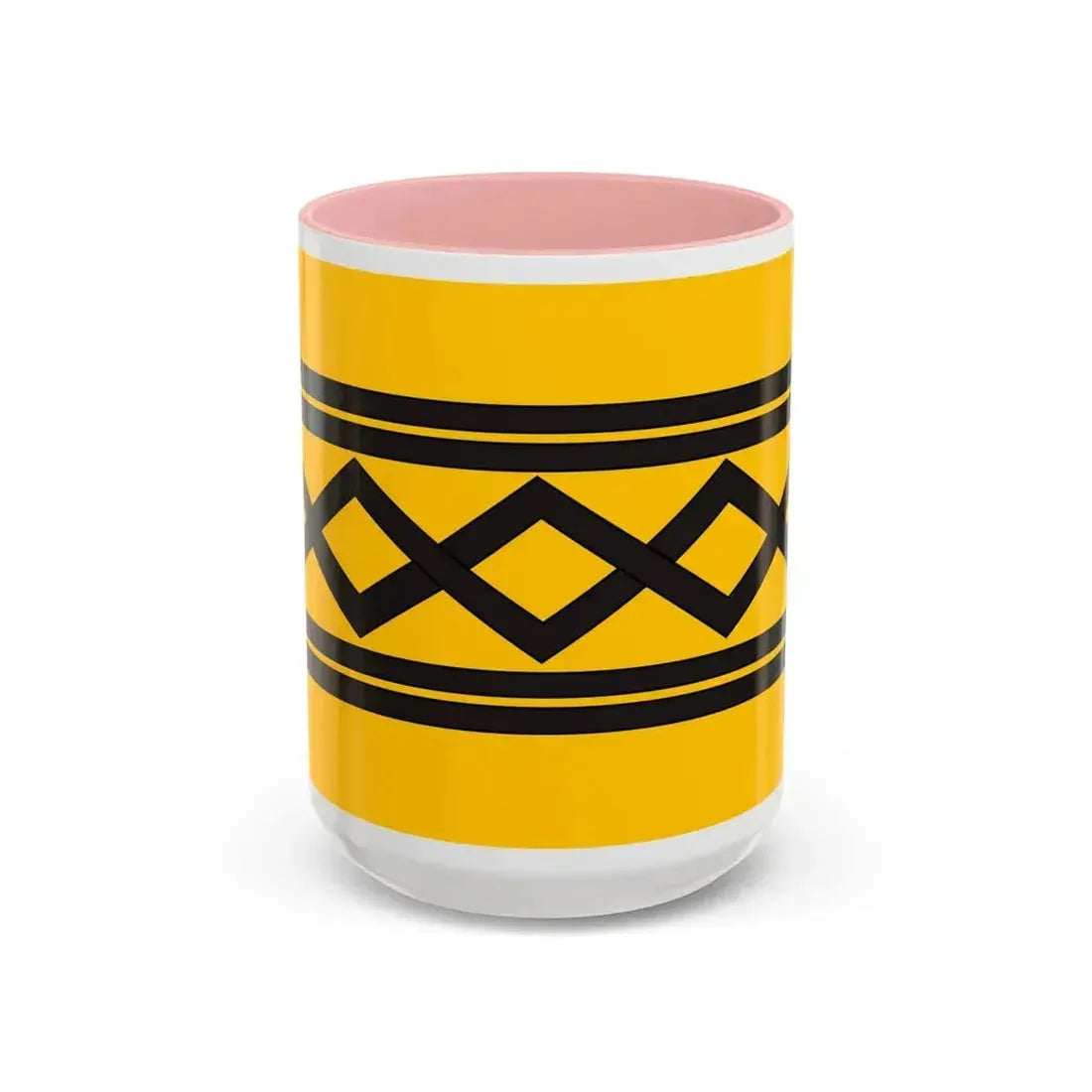Flag of West Midlands County UK - Accent Coffee Mug 15oz Pink - Go Mug Yourself