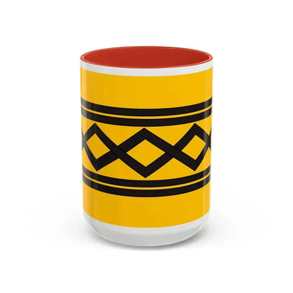 Flag of West Midlands County UK - Accent Coffee Mug 15oz Red - Go Mug Yourself