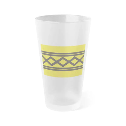 Flag of West Midlands County UK - Frosted Pint Glass 16oz 16oz Frosted - Go Mug Yourself