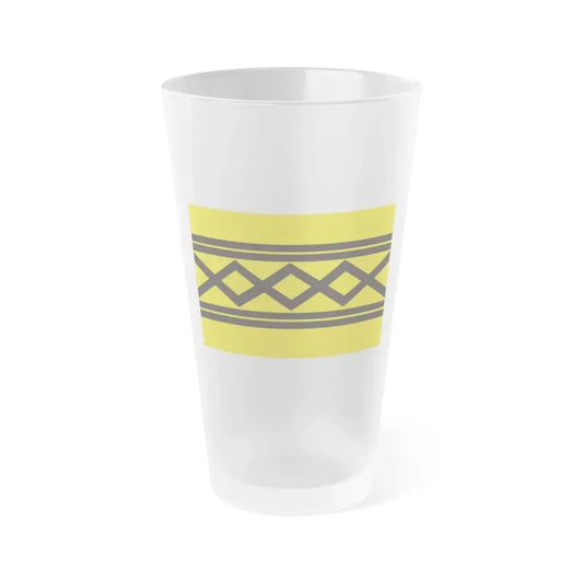 Flag of West Midlands County UK - Frosted Pint Glass 16oz 16oz Frosted - Go Mug Yourself