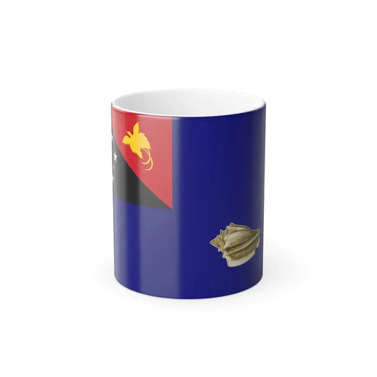 Flag of West New Britain Papa New Guinea - Color Changing Coffee Mug 11oz - Go Mug Yourself