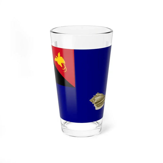 Flag of West New Britain Papa New Guinea - Pint Glass 16oz 16oz - Go Mug Yourself