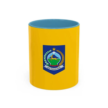 Flag of West Nusa Tenggara Indonesia - Accent Coffee Mug 11oz Light Blue - Go Mug Yourself