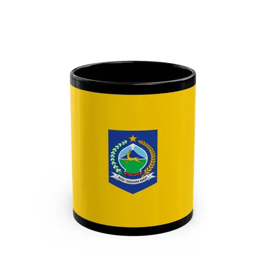 Flag of West Nusa Tenggara Indonesia - Black Coffee Mug 11oz - Go Mug Yourself