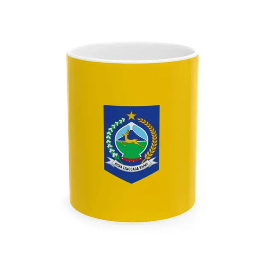 Flag of West Nusa Tenggara Indonesia - White Coffee Mug 11oz - Go Mug Yourself