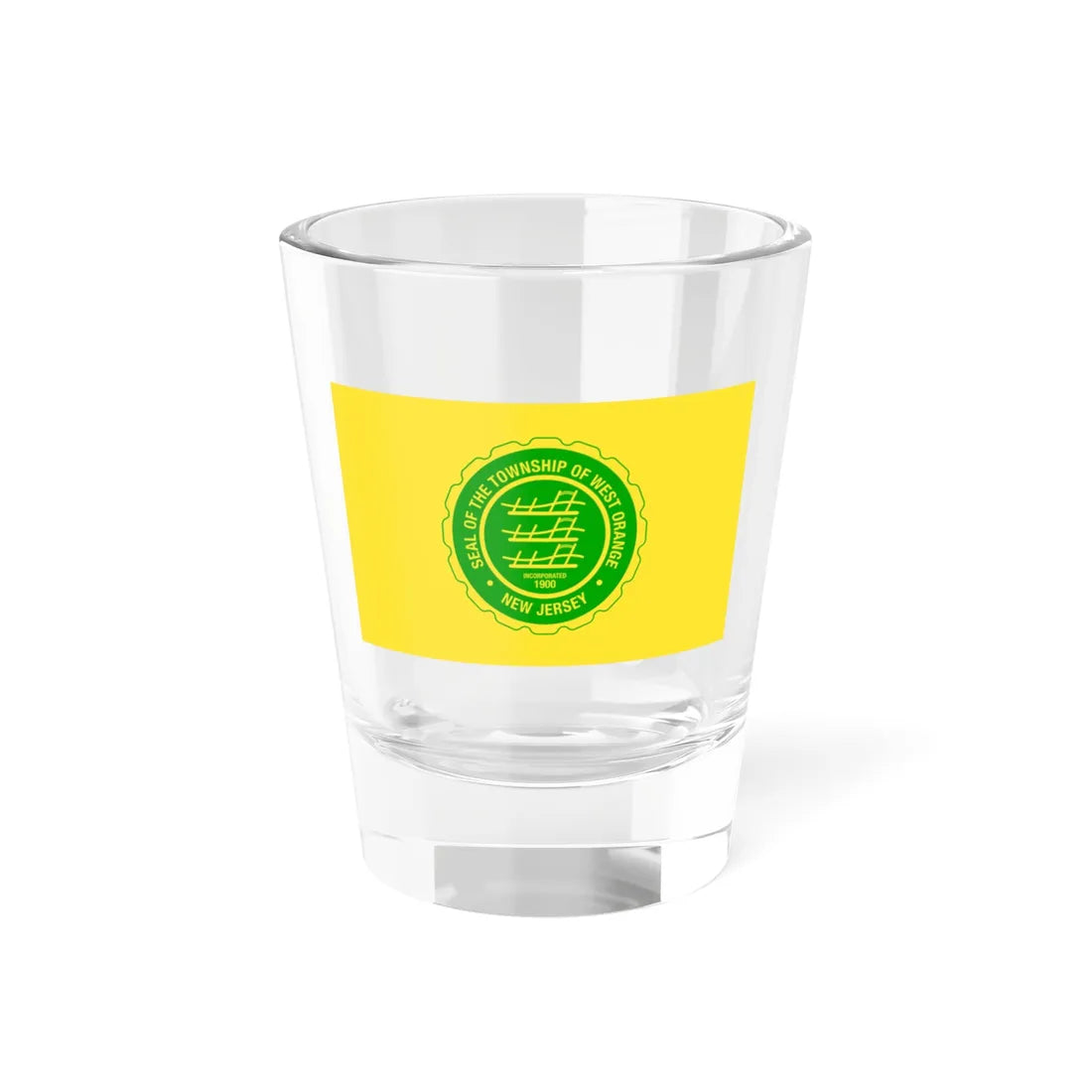 Flag of West Orange New Jersey (United States) Shot Glass 1.5oz 1.5oz - Go Mug Yourself