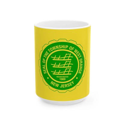 Flag of West Orange New Jersey (United States) White Coffee Mug 15oz - Go Mug Yourself