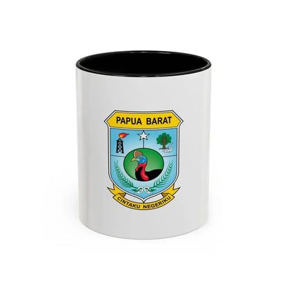 Flag of West Papua Indonesia - Accent Coffee Mug 11oz Black - Go Mug Yourself