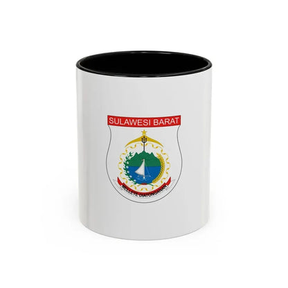 Flag of West Sulawesi Indonesia - Accent Coffee Mug 11oz Black - Go Mug Yourself